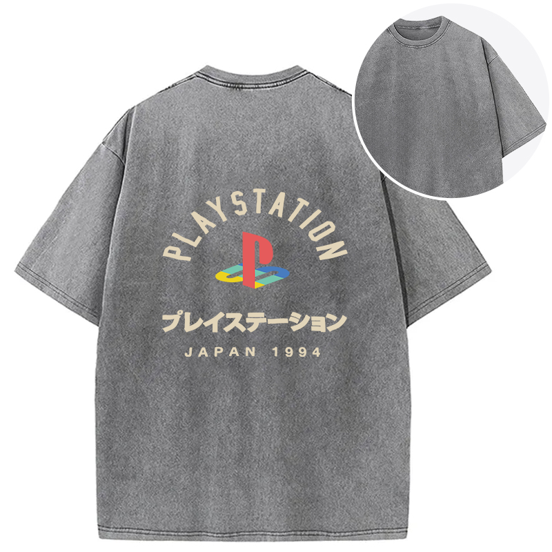 bbb PlayStation Japan Back Washed T-Shirt