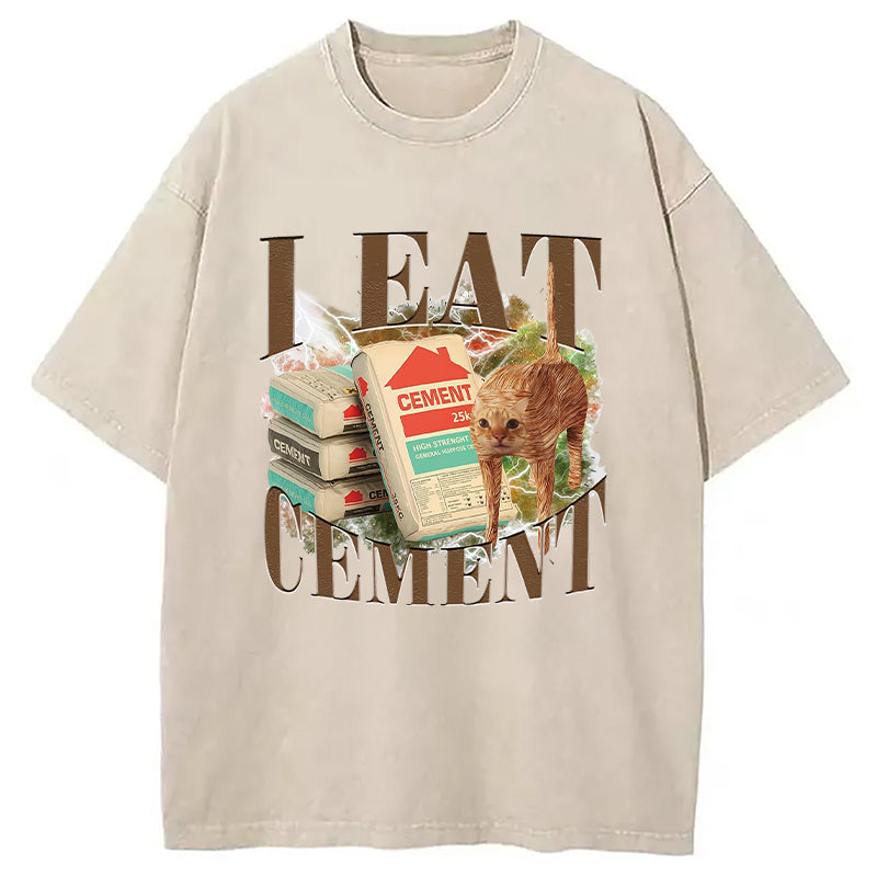 bbb Unhinged I Eat Cement Washed T-Shirt