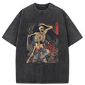 bbb Japanese Horror Skeleton Washed T-Shirt