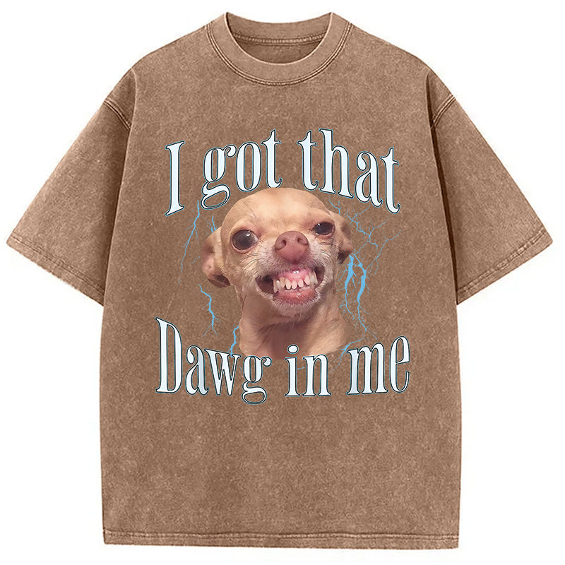 bbb Chihuahua Funny Meme Washed T-Shirt