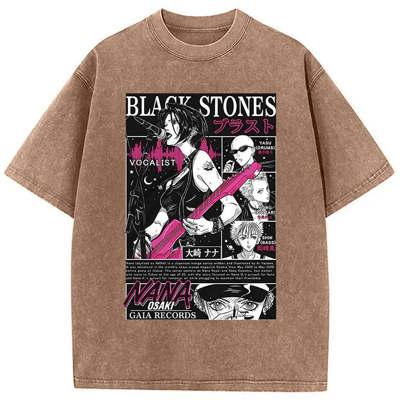 bbb Black Stone Washed T-Shirt
