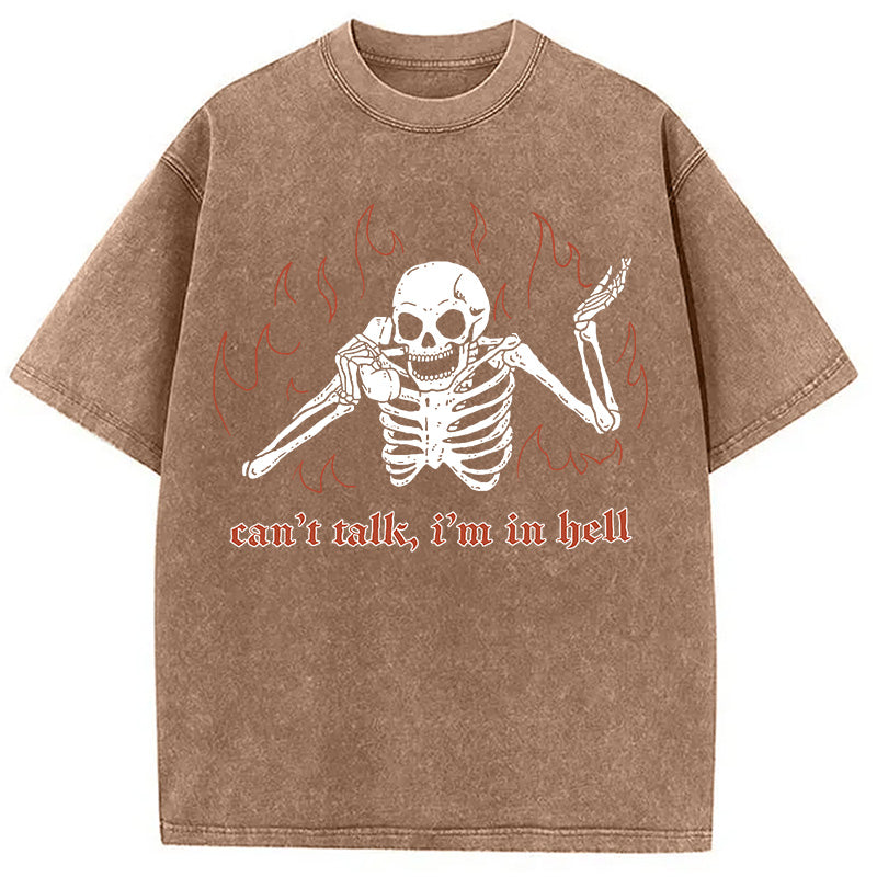 bbb Can't Talk In Hell Washed T-Shirt