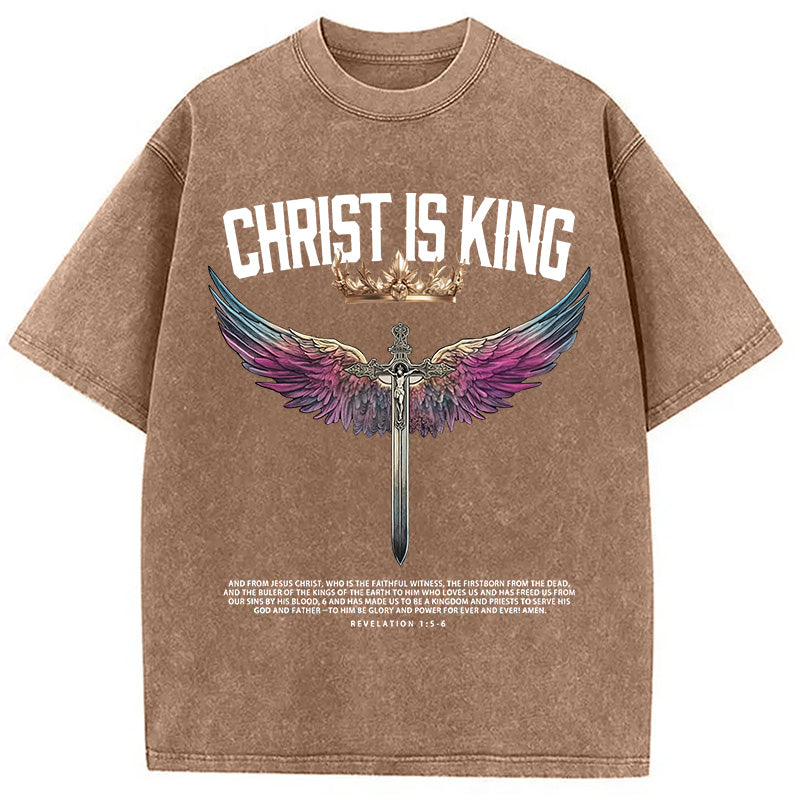 bbb Christ Is King Christian Washed T-Shirt