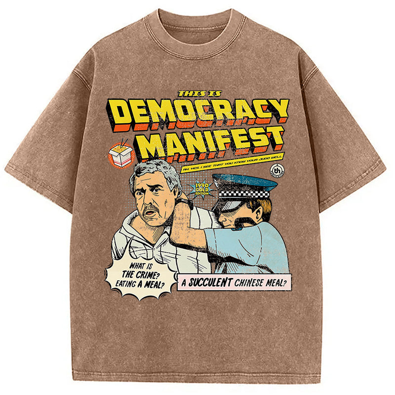 bbb This is Democracy Washed T-Shirt