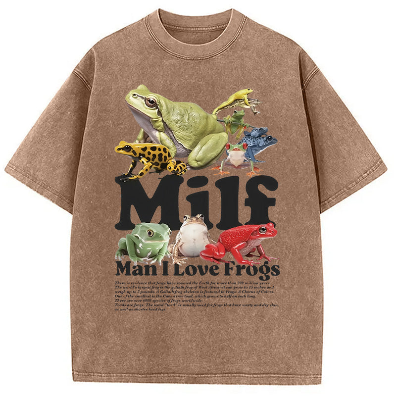 bbb Man I Love Frogs Washed T-Shirt