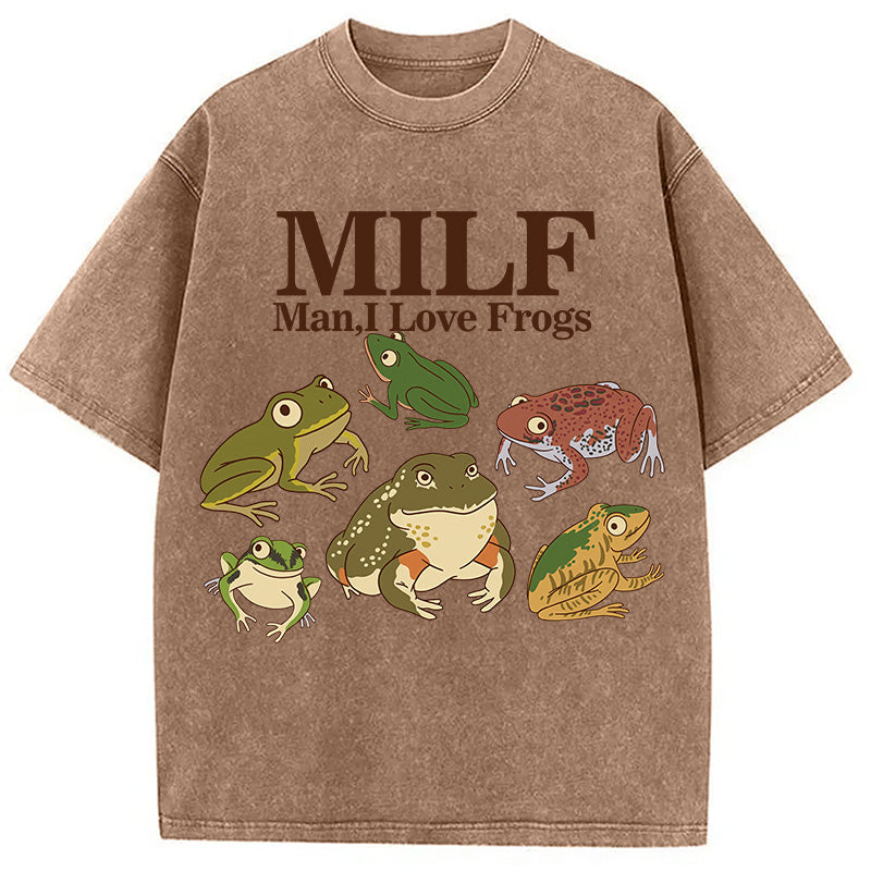 bbb I Love Frogs Washed T-Shirt