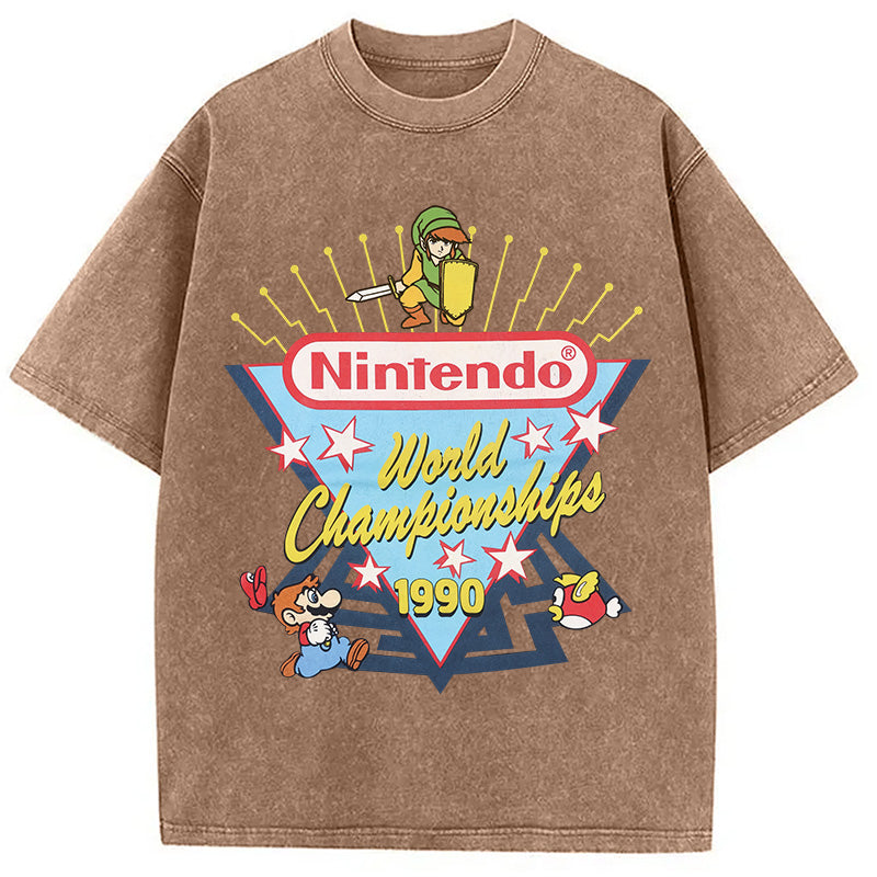 bbb 90s Nintendo World Championship Washed T-Shirt