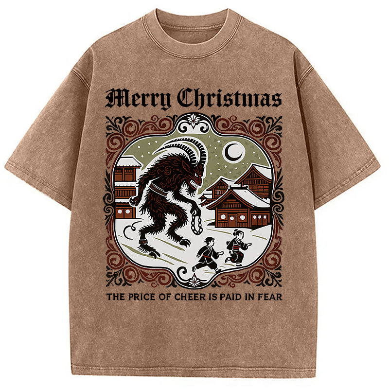 bbb The Price of Cheer is Paid in Fear Washed T-Shirt