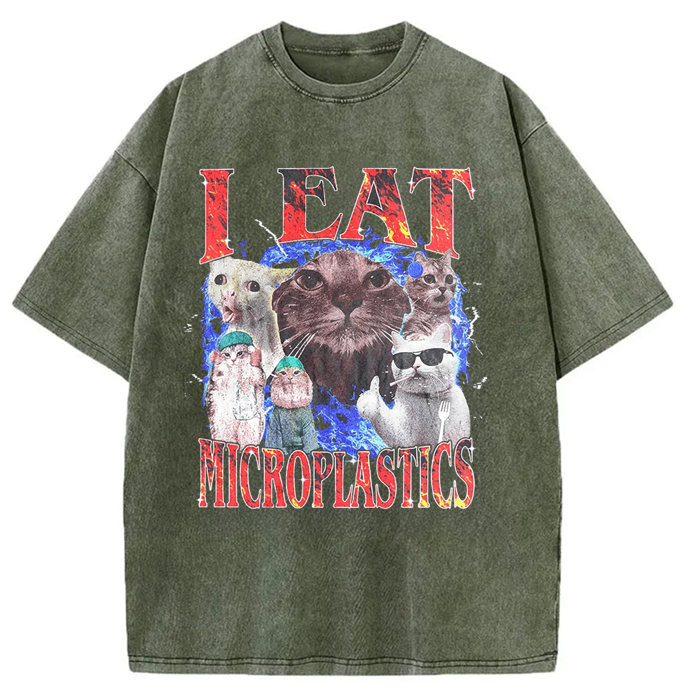 bbb I Eat Microplastics Washed T-Shirt