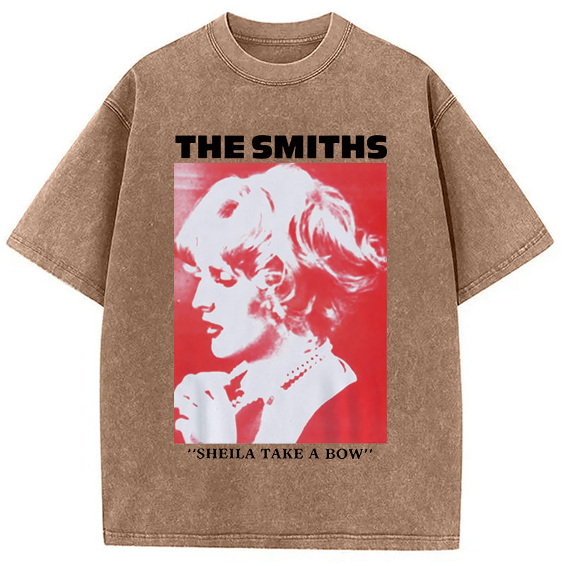 bbb The Smiths Sheila Take A Bow Meme Washed T-Shirt