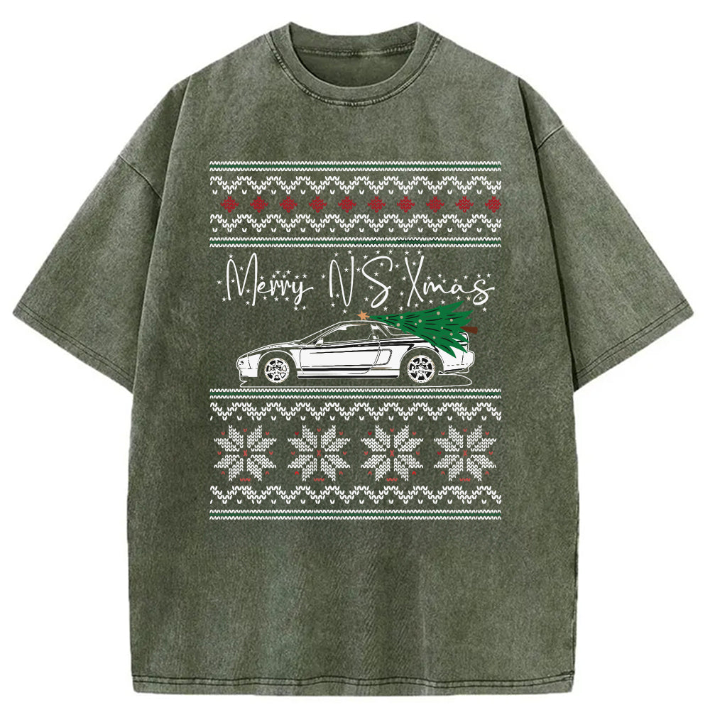 bbb Japanese Sports Car JDM Christmas Washed T-Shirt