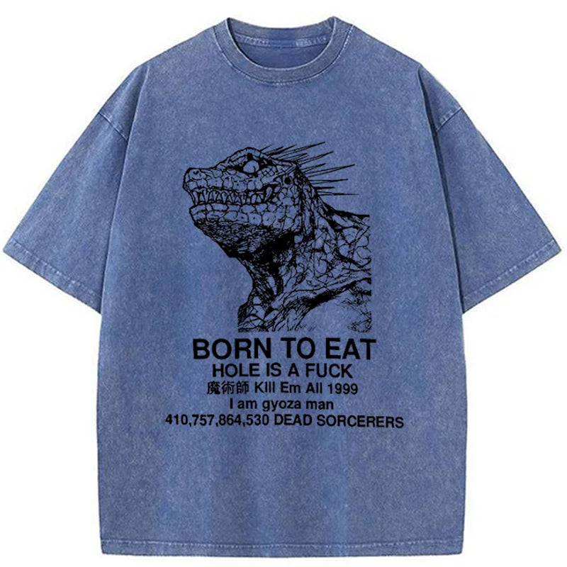 bbb Born To Eat Washed T-Shirt