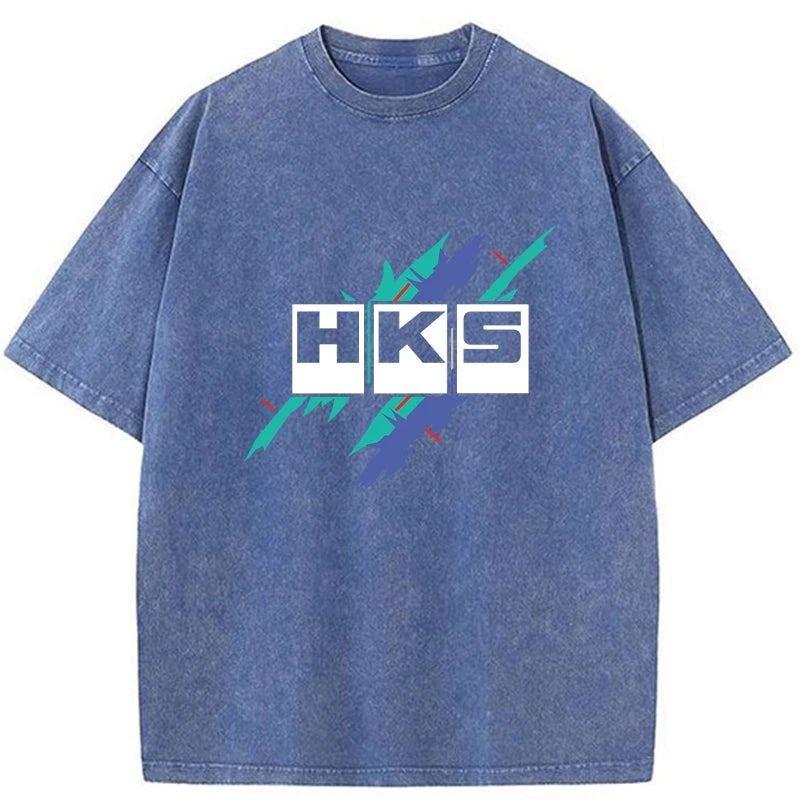 bbb HKS Drifting Drag JDM Washed T-Shirt