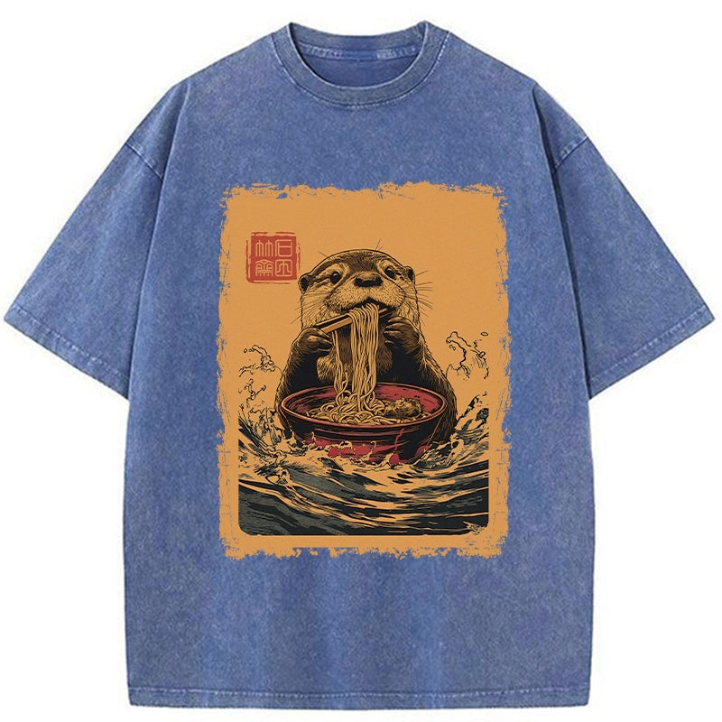 bbb Ramen Lover Otter Washed T-Shirt