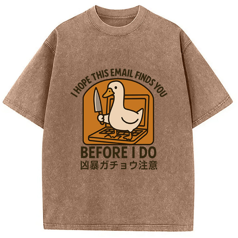 bbb Goose With A Knife Washed T-Shirt