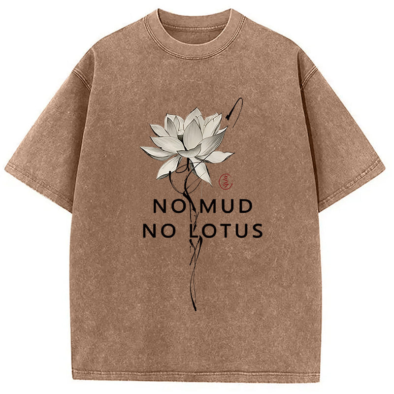bbb Japanese Zen Lotus Washed T-Shirt