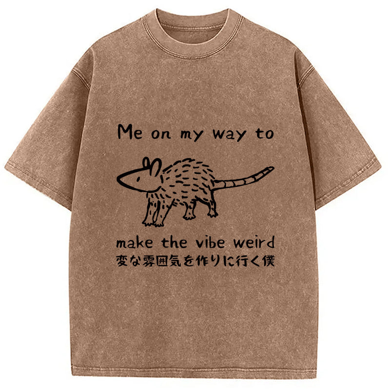 bbb Making The Vibe Weird Washed T-Shirt