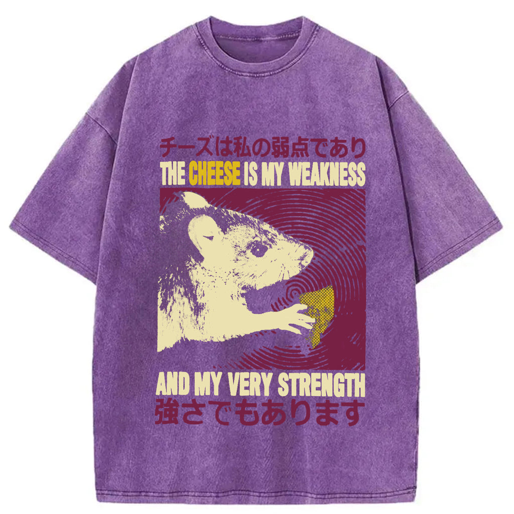 bbb The Cheese is My Weakness Washed T-Shirt