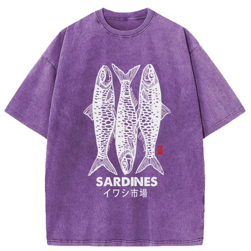 bbb Sardines Market Washed T-Shirt