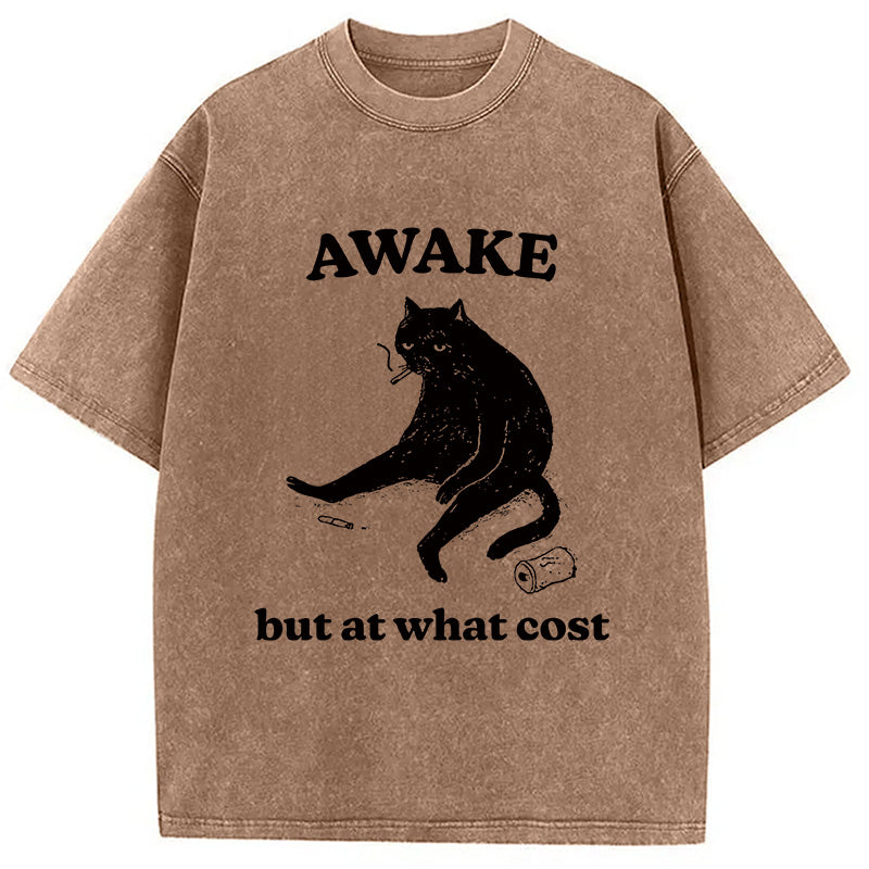 bbb Decadent Smoking Cat Washed T-Shirt