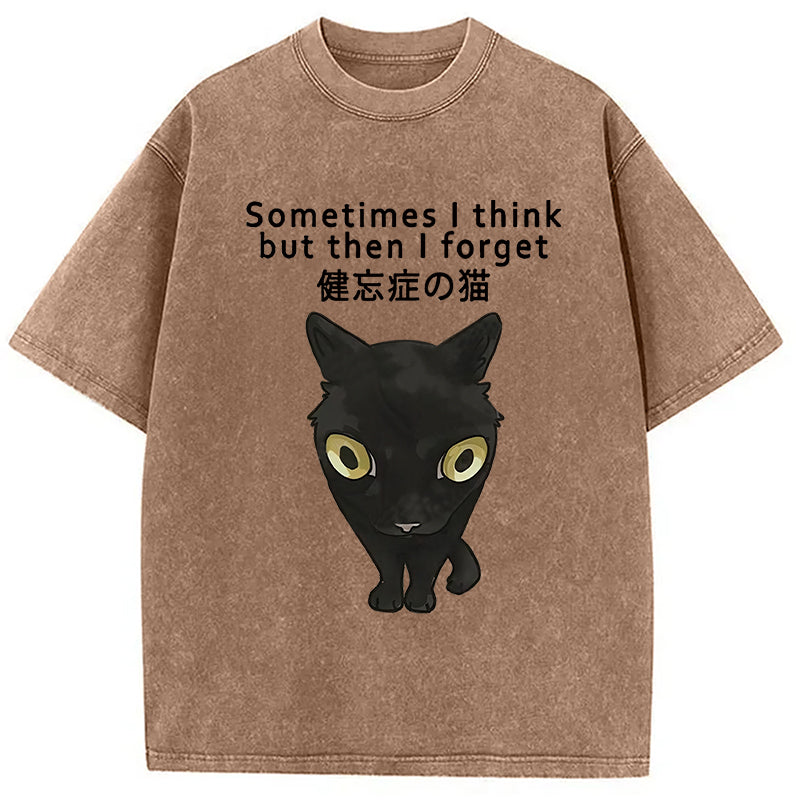 bbb Amnesiac Cat Washed T-Shirt