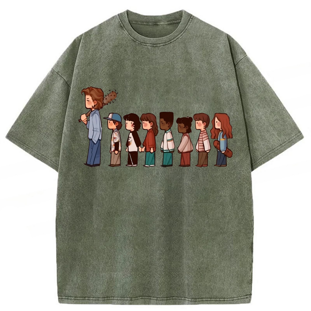 bbb Stranger Things Walking Washed T-shirt