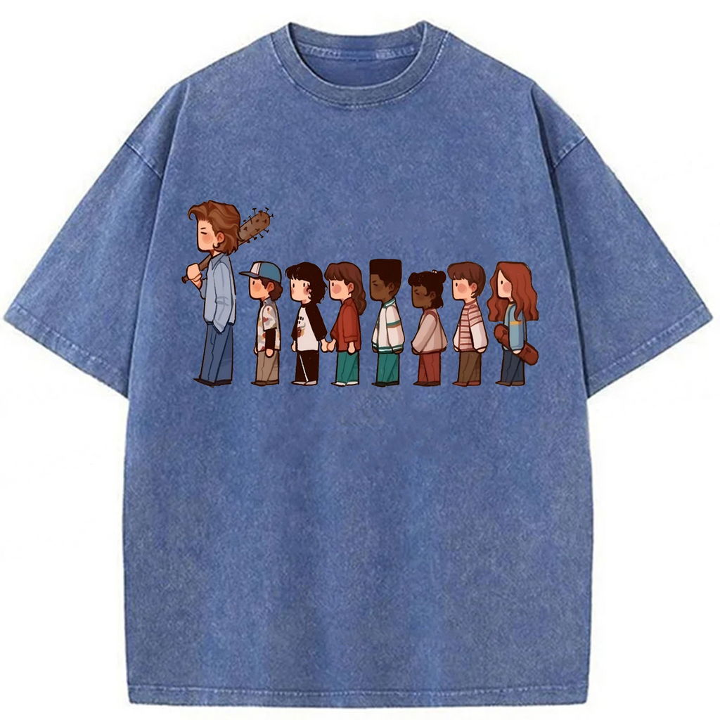 bbb Stranger Things Walking Washed T-shirt