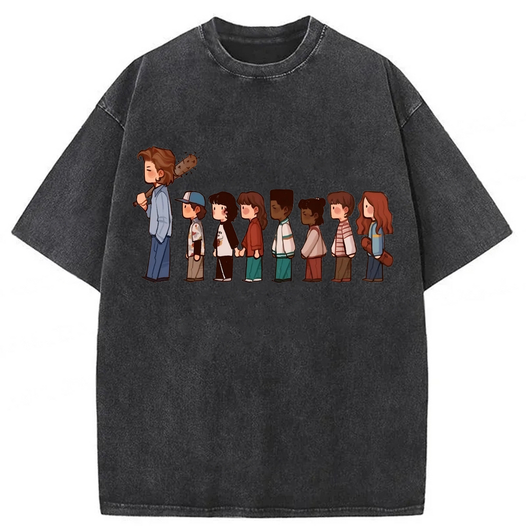 bbb Stranger Things Walking Washed T-shirt