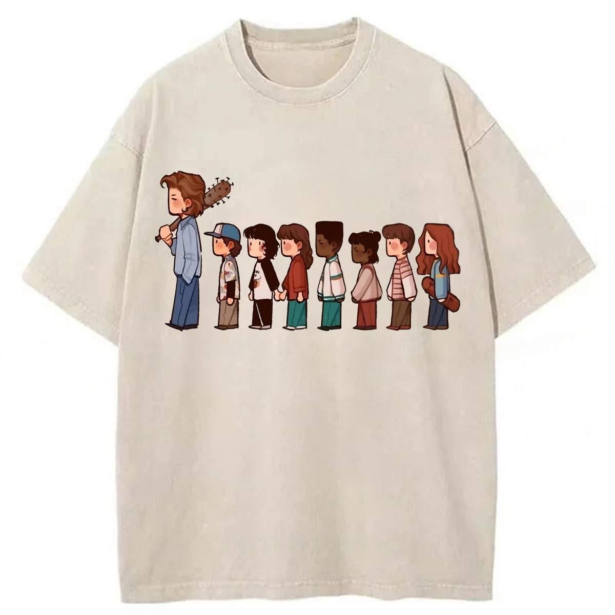 bbb Stranger Things Walking Washed T-shirt