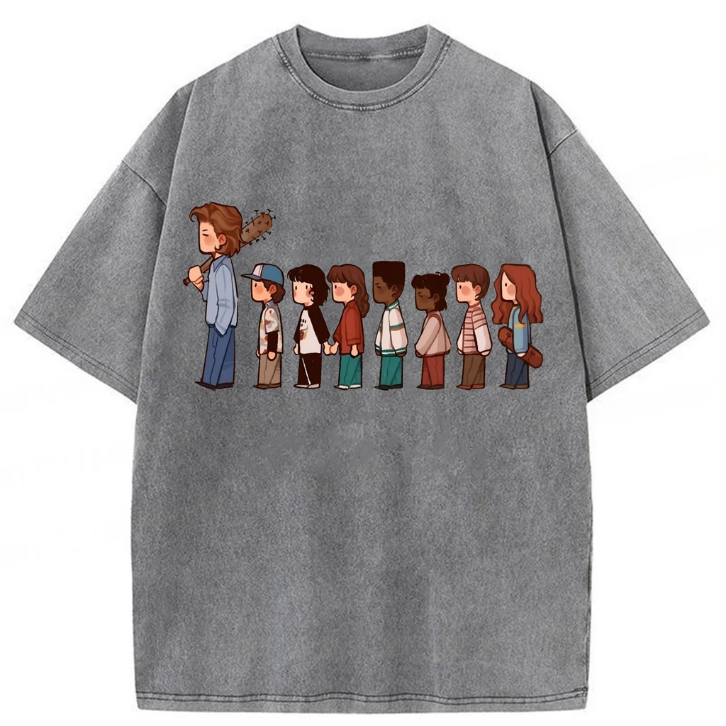 bbb Stranger Things Walking Washed T-shirt