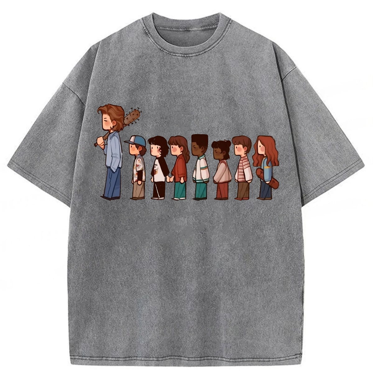 bbb Stranger Things Walking Washed T-shirt
