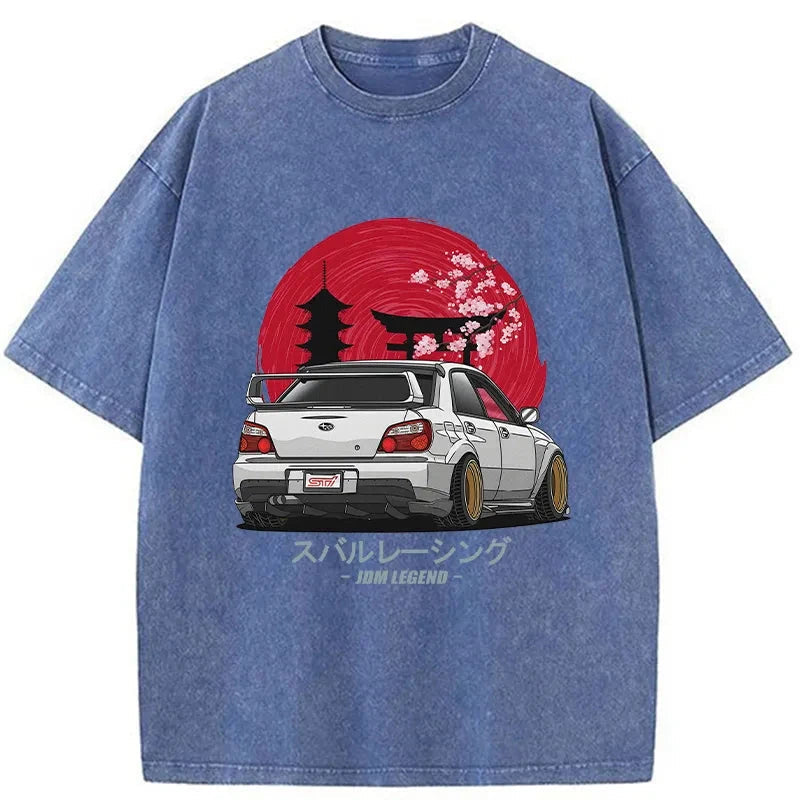 bbb Subaru Racing Car Japanese Washed T-Shirt