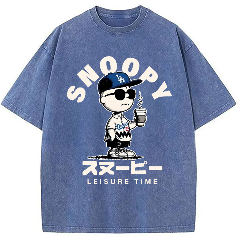 bbb Dodgers Snoopy Vintage Washed T-Shirt