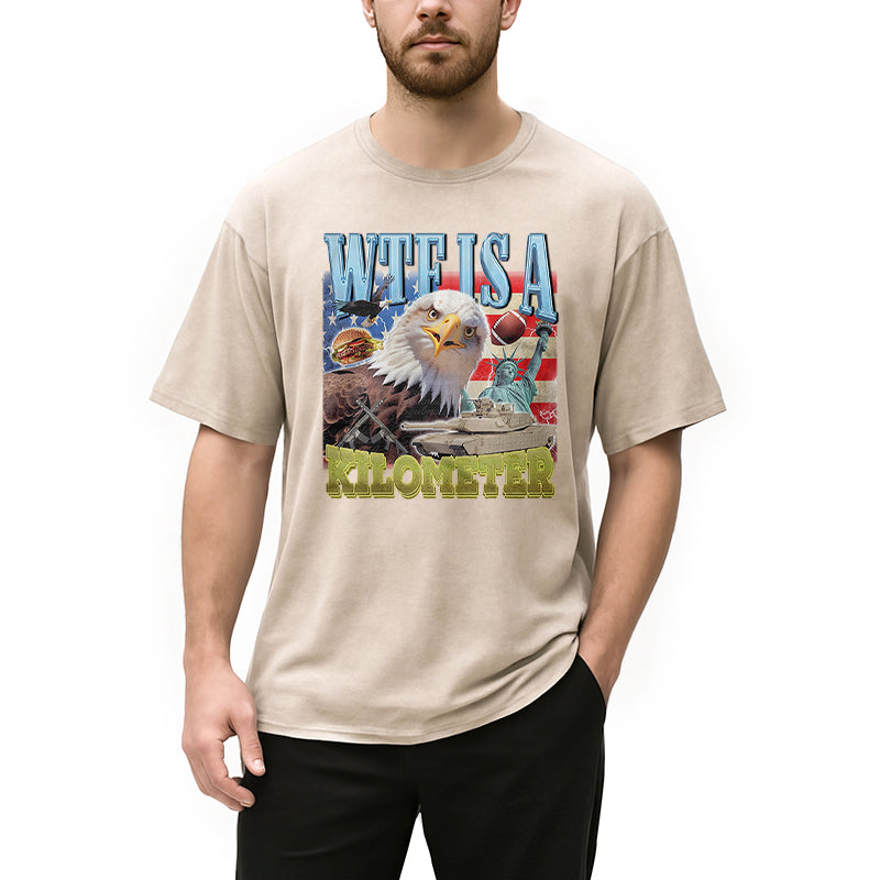 bbb Funny Eagle Meme Washed T-Shirt
