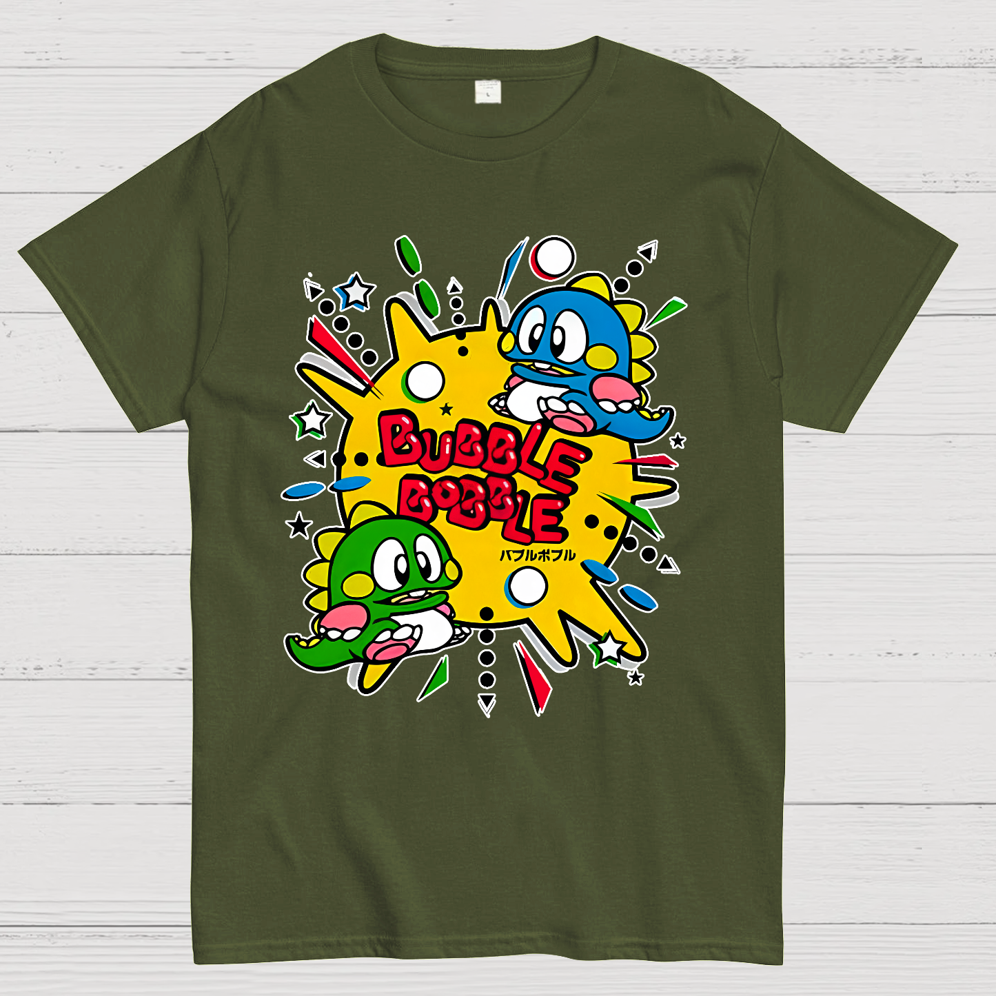Bubble Bobble Retro Game  T-Shirt