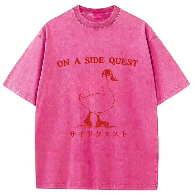 bbb On a Side Quest Goose Washed T-Shirt