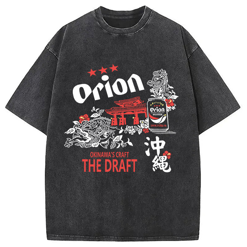 bbb Orion Beer With Okinawa Washed T-Shirt