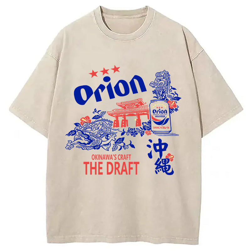 bbb Orion Beer With Okinawa Washed T-Shirt