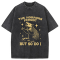 bbb Funny Angry Opossum Possum Washed T-Shirt