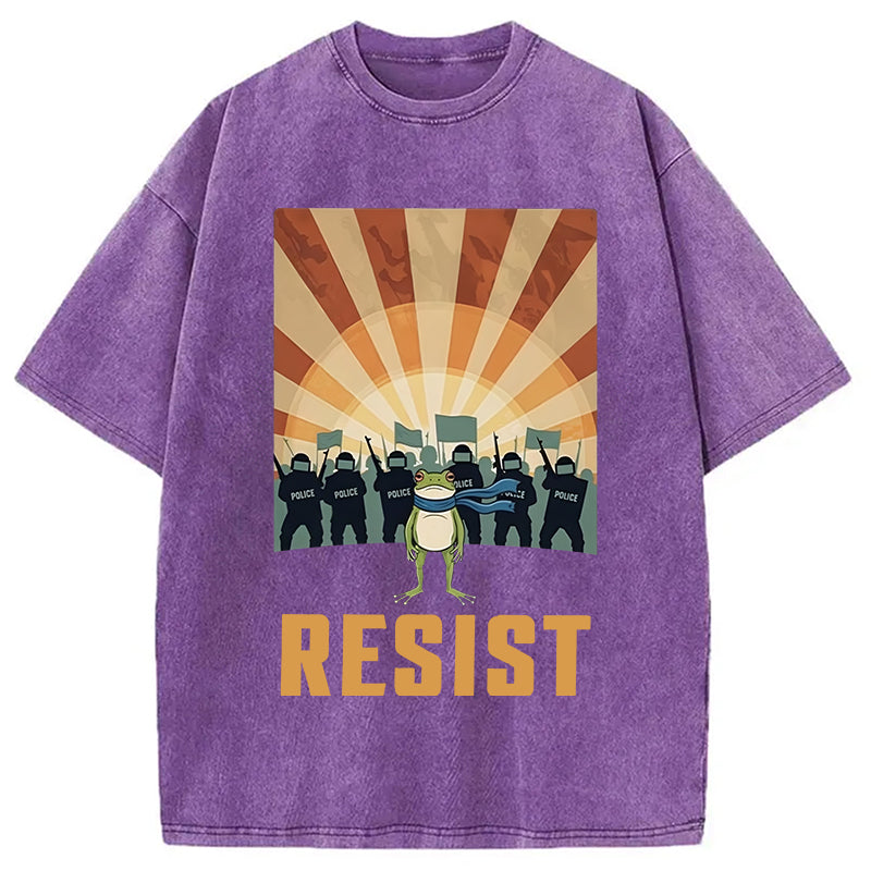 bbb Portland Frog Protest Washed T-Shirt