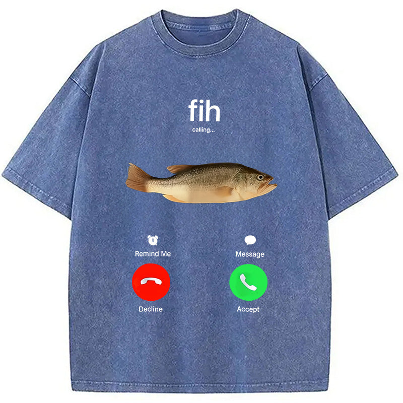 bbb Fih Incoming Call Meme Washed T-Shirt