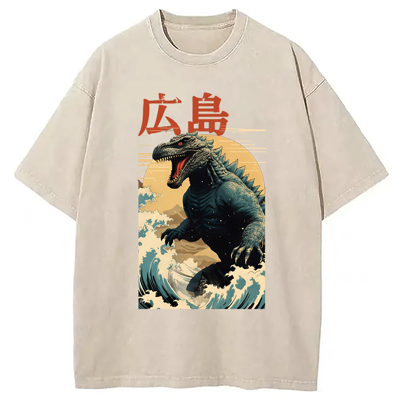 bbb Hiroshima Godzilla Vintage Washed T-Shirt