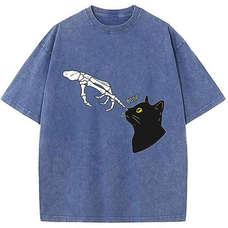 bbb Cat Spooky Boop Washed T-Shirt