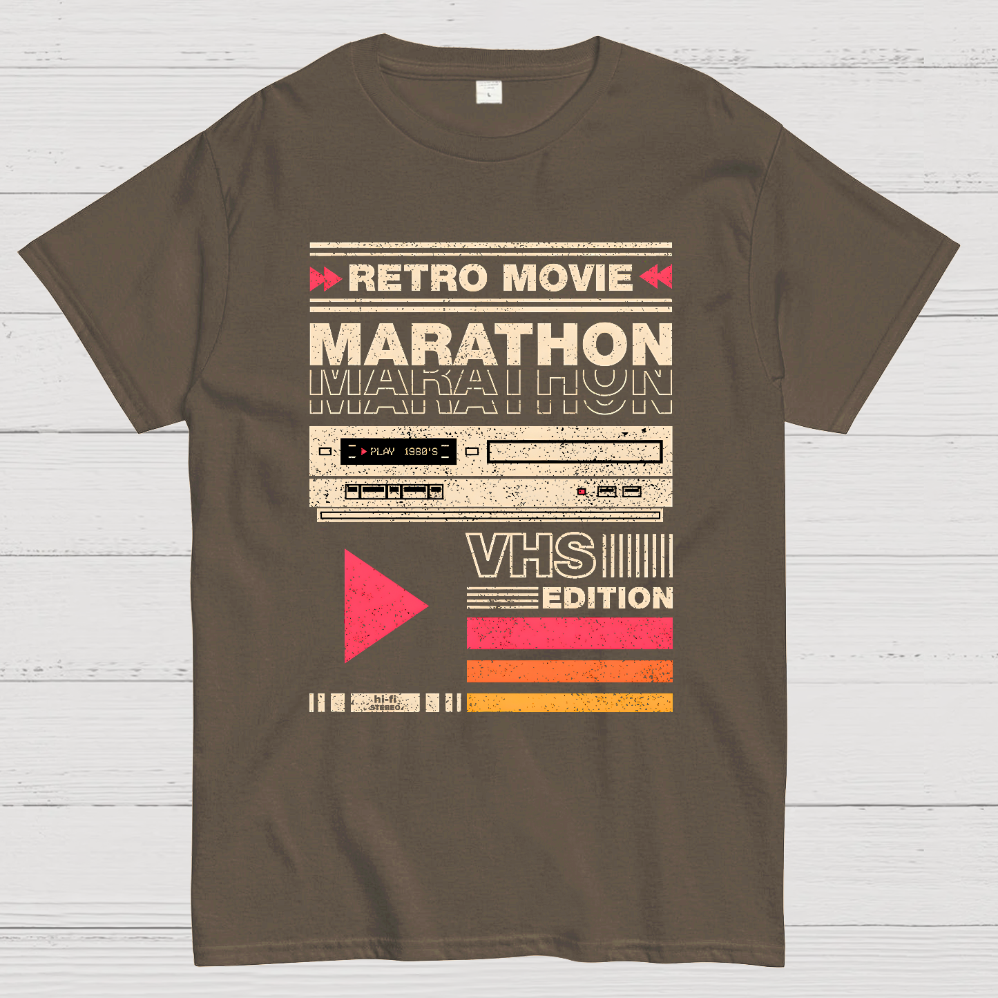 Retro Movie Marathon VHS Edition  T-Shirt