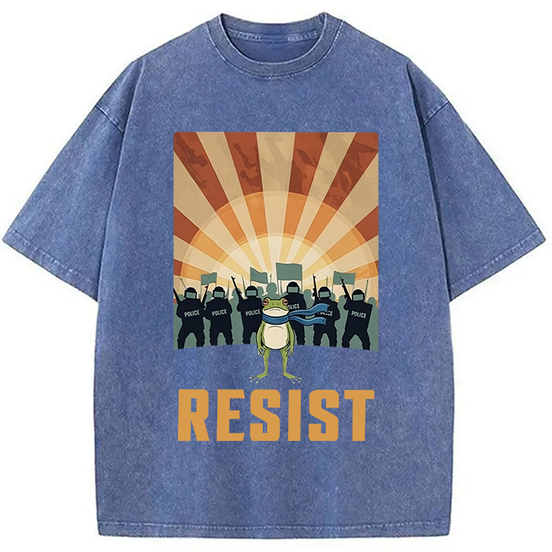 bbb Portland Frog Protest Washed T-Shirt