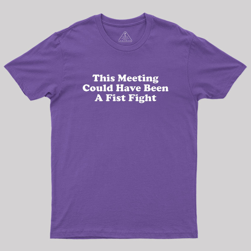This Meeting Could Have Been A Fist Fight  T-Shirt