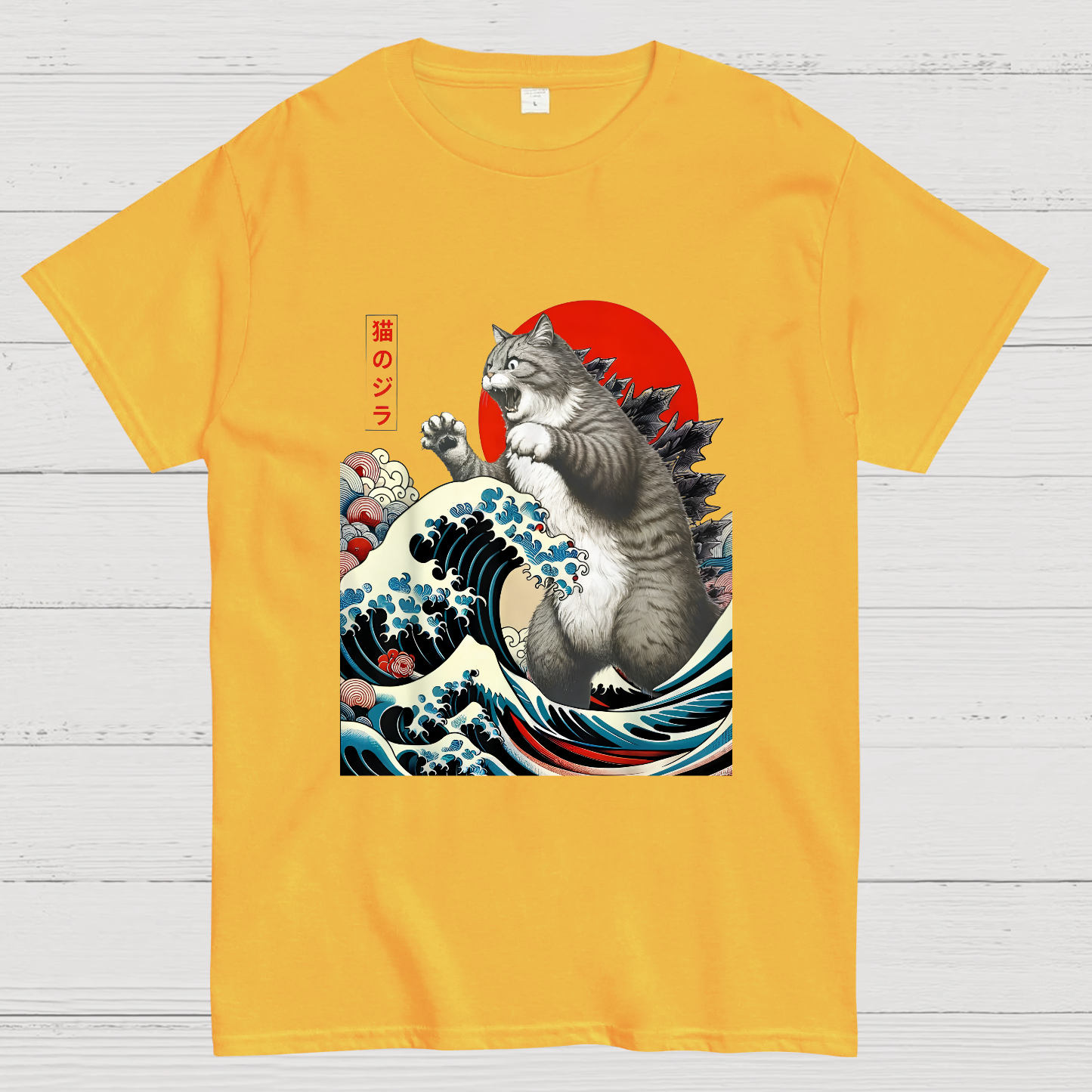 Catzilla Cat Japanese Art T-Shirt