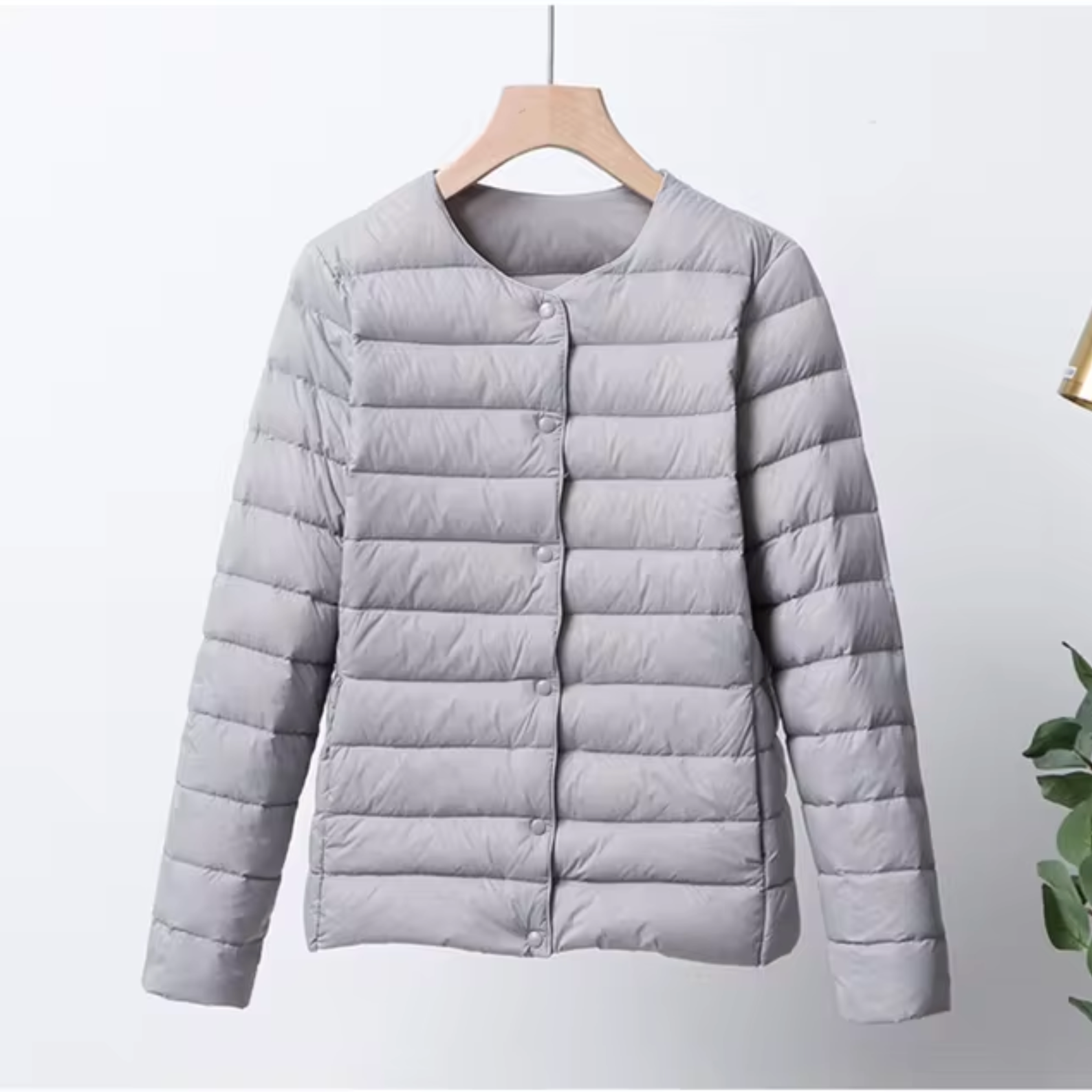 Lightweight Flattering Womens Down Jacket - Short Quilted