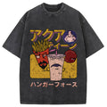 bbb Aqua Teen Hunger Force Japanese Retro Washed T-Shirt