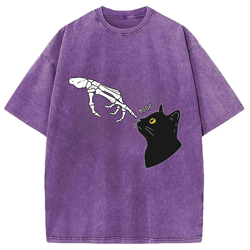 bbb Cat Spooky Boop Washed T-Shirt